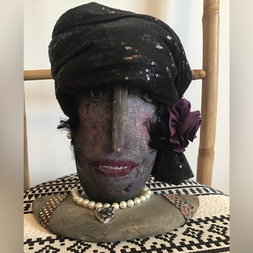 Driftwood bust. Very unique, handmade piece.
